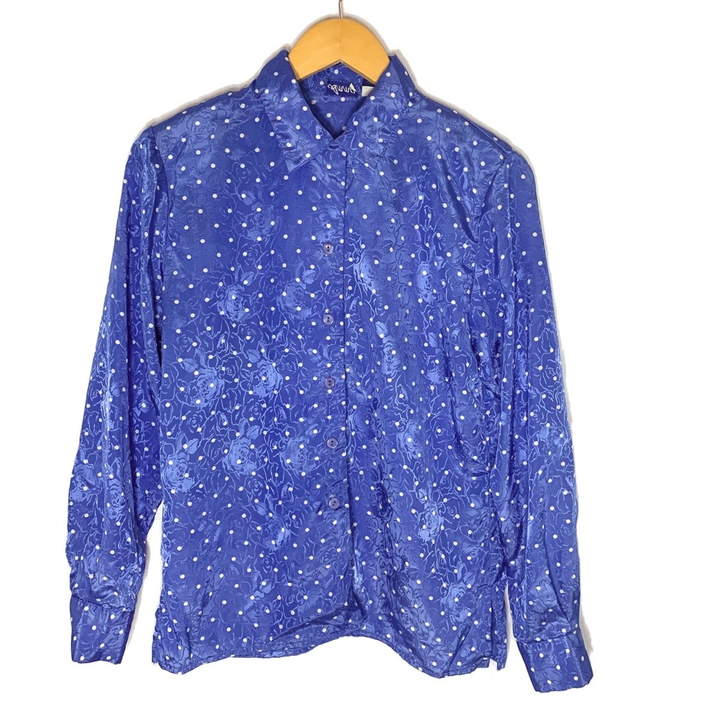 Vintage 80s Polka Dot Blouse